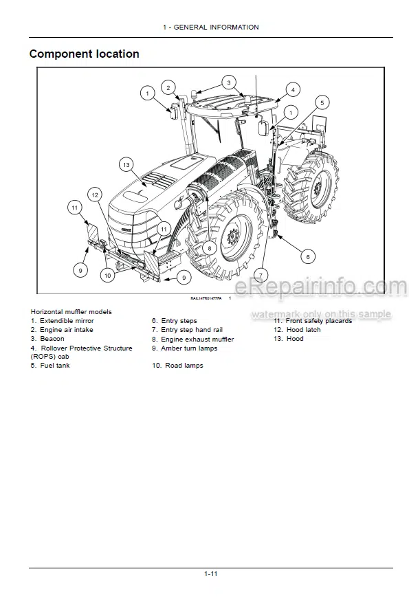 Photo 5 - Case IH Steiger Quadtrac 370 420 470 500 540 580 620 Stage IV Operators Manual Tractor JEEZ00000FF314001-