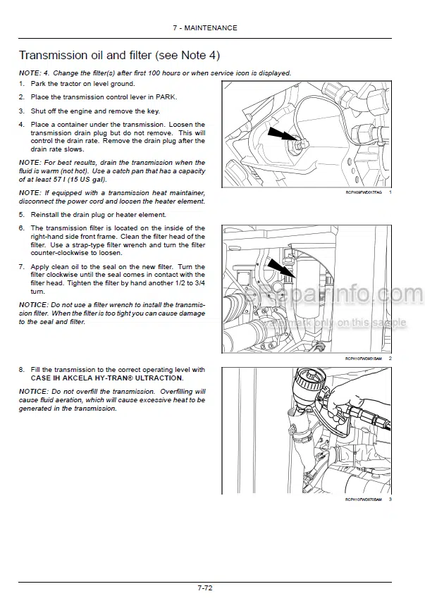 Photo 12 - Case IH Steiger Quadtrac 370 420 470 500 540 580 620 Stage IV Operators Manual Tractor ZFF308001-