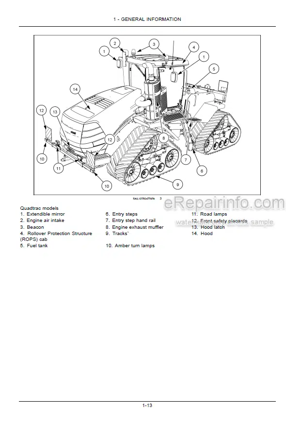 Photo 5 - Case IH Steiger Quadtrac 370 420 470 500 540 580 620 Stage IV Operators Manual Tractor ZHF311500-