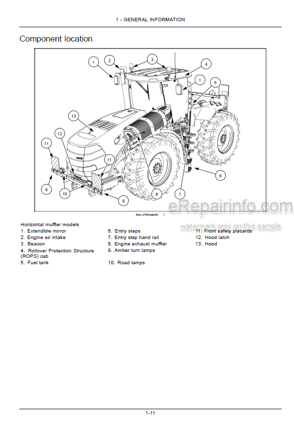 Photo 5 - Case IH Steiger Quadtrac 370 420 470 500 540 580 620 Tier 4B Final Operators Manual Tractor ZEF300001-