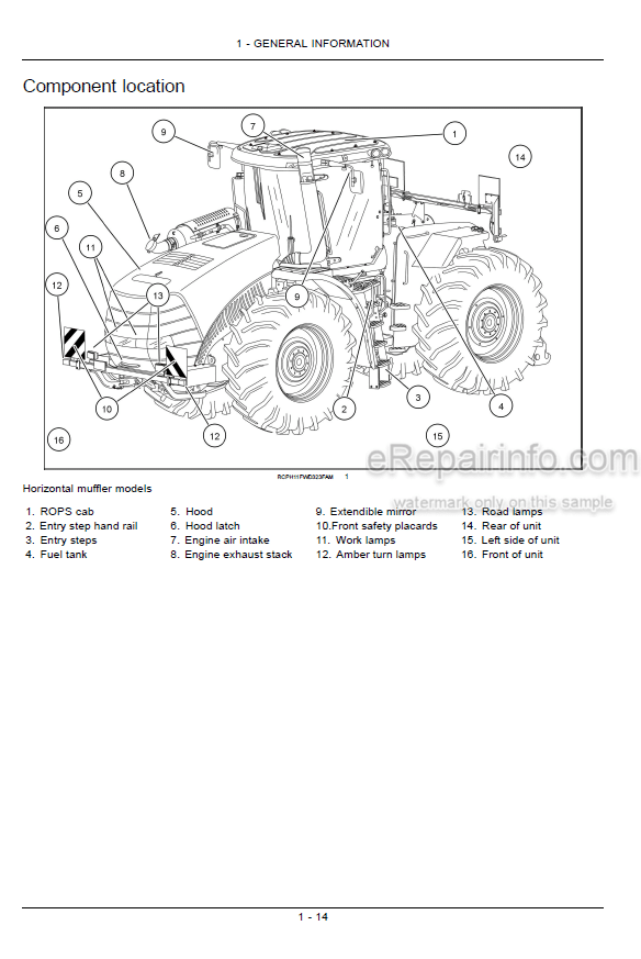 Photo 5 - Case IH Steiger Quadtrac 400 450 500 550 600 Tier 2 Operators Manual Tractor ZCF100001-