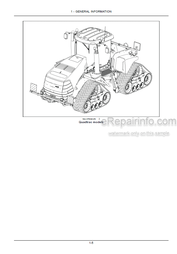 Photo 4 - Case IH Steiger Quadtrac 400 450 500 550 600 Tier 2 Operators Manual Tractor ZEF303001-