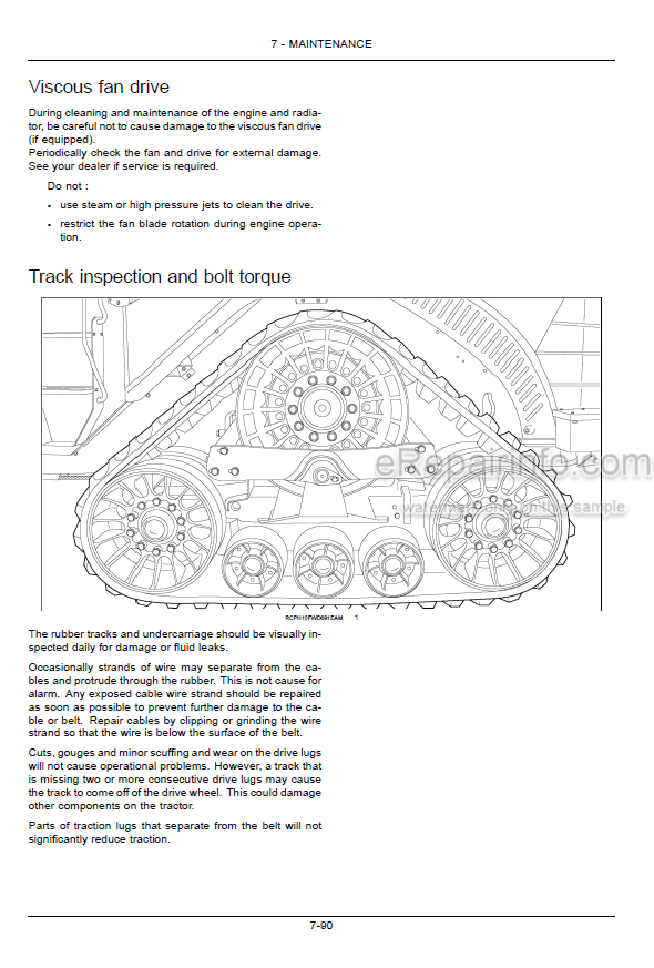 Photo 3 - Case IH Steiger Quadtrac 400 450 500 550 600 Tier 2 Operators Manual Tractor ZDF100001-