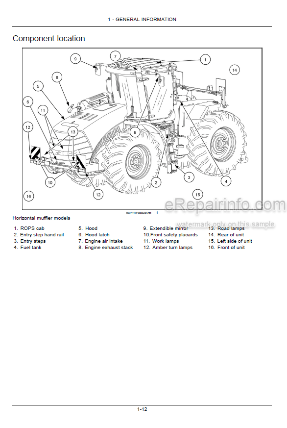 Photo 5 - Case IH Steiger Quadtrac 400 450 500 550 600 Tier 2 Operators Manual Tractor ZDF100001-