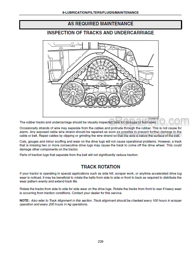 Photo 3 - Case IH Steiger Quadtrac STX380 STX430 STX480 STX530 Operators Manual Tractor