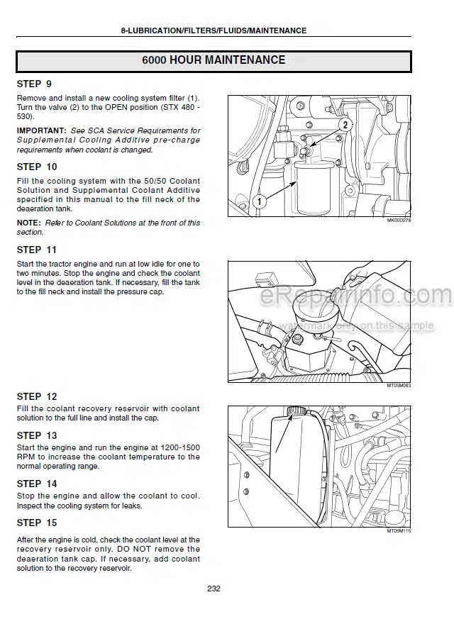 Photo 8 - Case IH Steiger Quadtrac STX380 STX430 STX480 STX530 Operators Manual Tractor