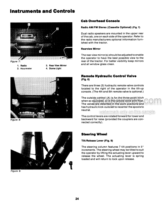Photo 1 - Case IH Steiger Series IV CS280 KS280 Operators Manual Tractor