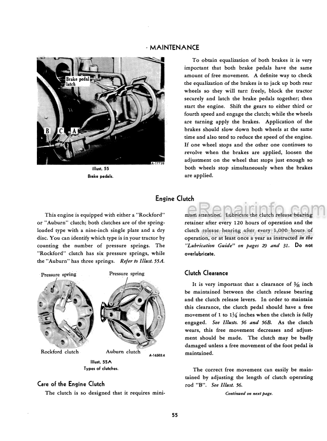 Photo 6 - Case IH Super C Operators Manual Tractor