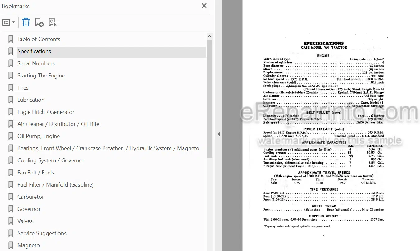 Photo 4 - Case IH VIA Series Operators Manual Tractor