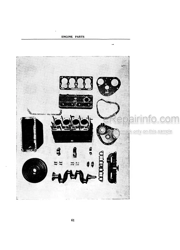 Photo 3 - Case IH V VC VI VO Operators Manual And Parts List Tractor