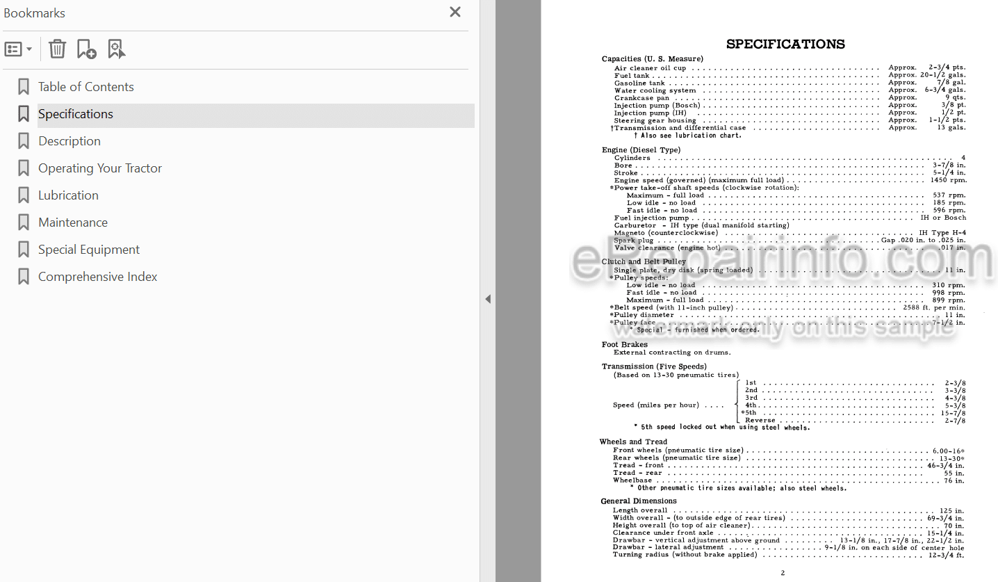 Photo 4 - Case IH WD6 Operators Manual Tractor