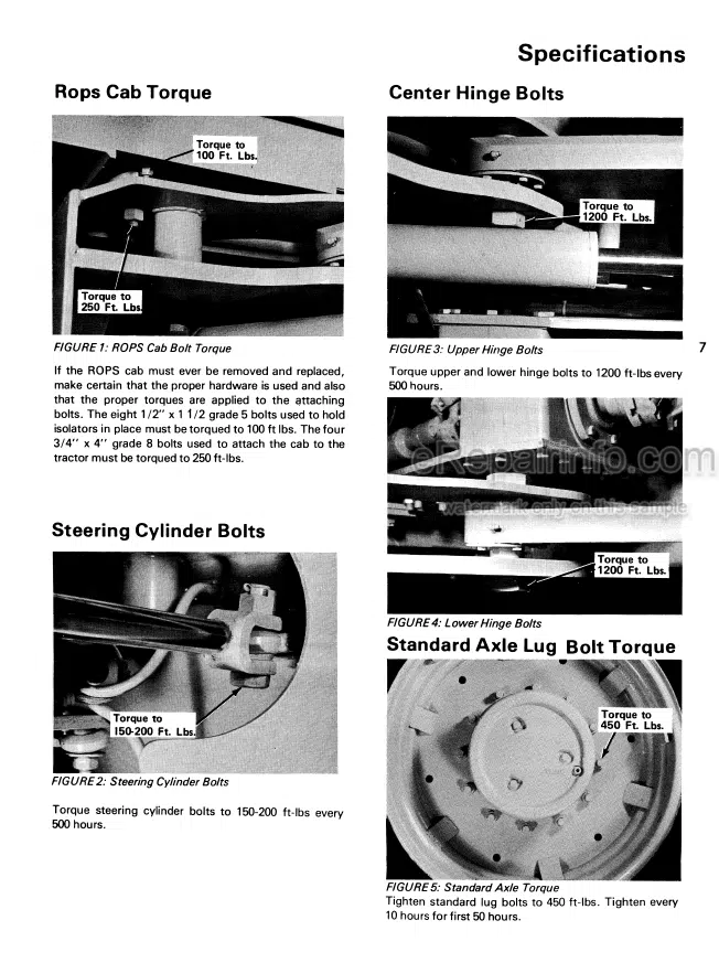 Photo 6 - Case IH Wildcat Super Wildcat Bearcat Operators Manual Tractor