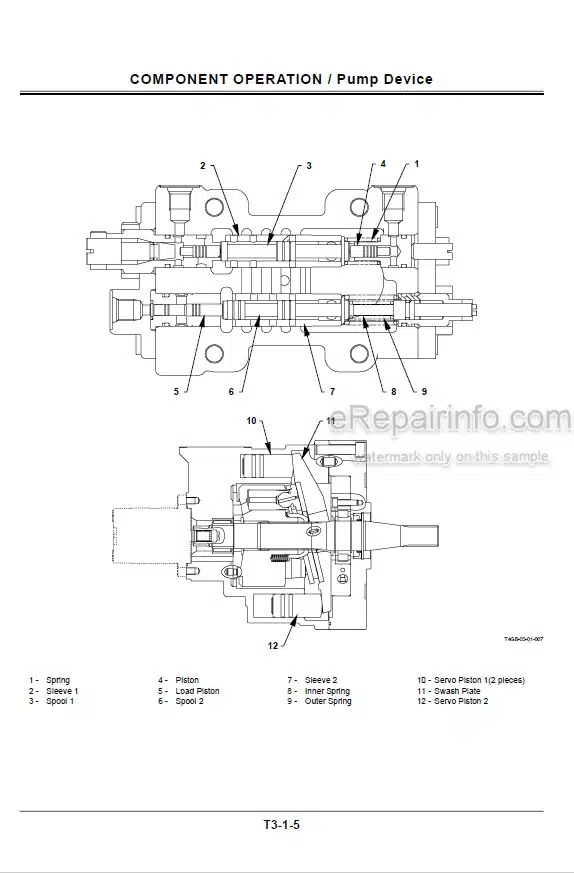 Photo 3 - Hitachi ZW310 Technical Manual Operational Principle Wheel Loader