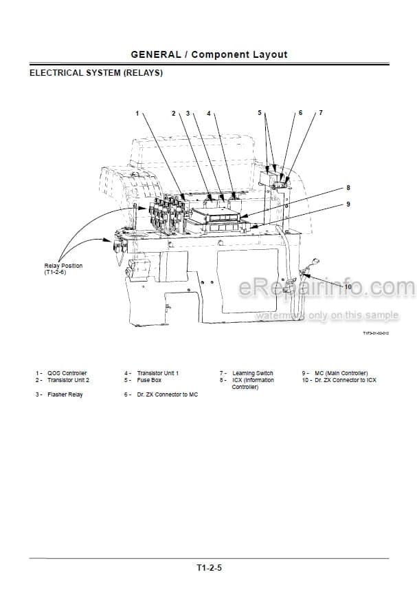 Photo 3 - Hitachi Zaxis 130W Workshop And Technical Manual Wheeled Excavator