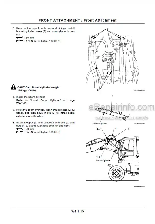 Photo 4 - Hitachi Zaxis 130W Workshop And Technical Manual Wheeled Excavator