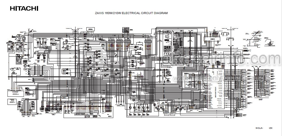Photo 5 - Hitachi Zaxis 160W Workshop Manual Wheeled Excavator