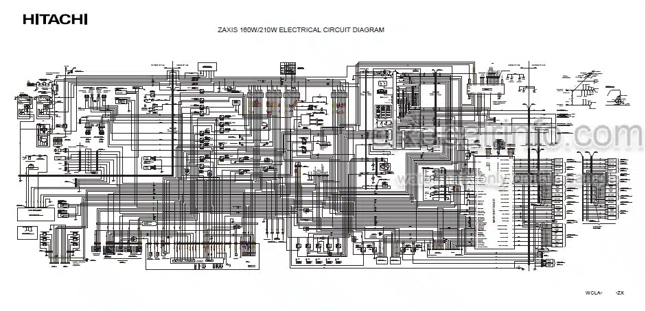 Photo 5 - Hitachi Zaxis 160W Workshop Manual Wheeled Excavator