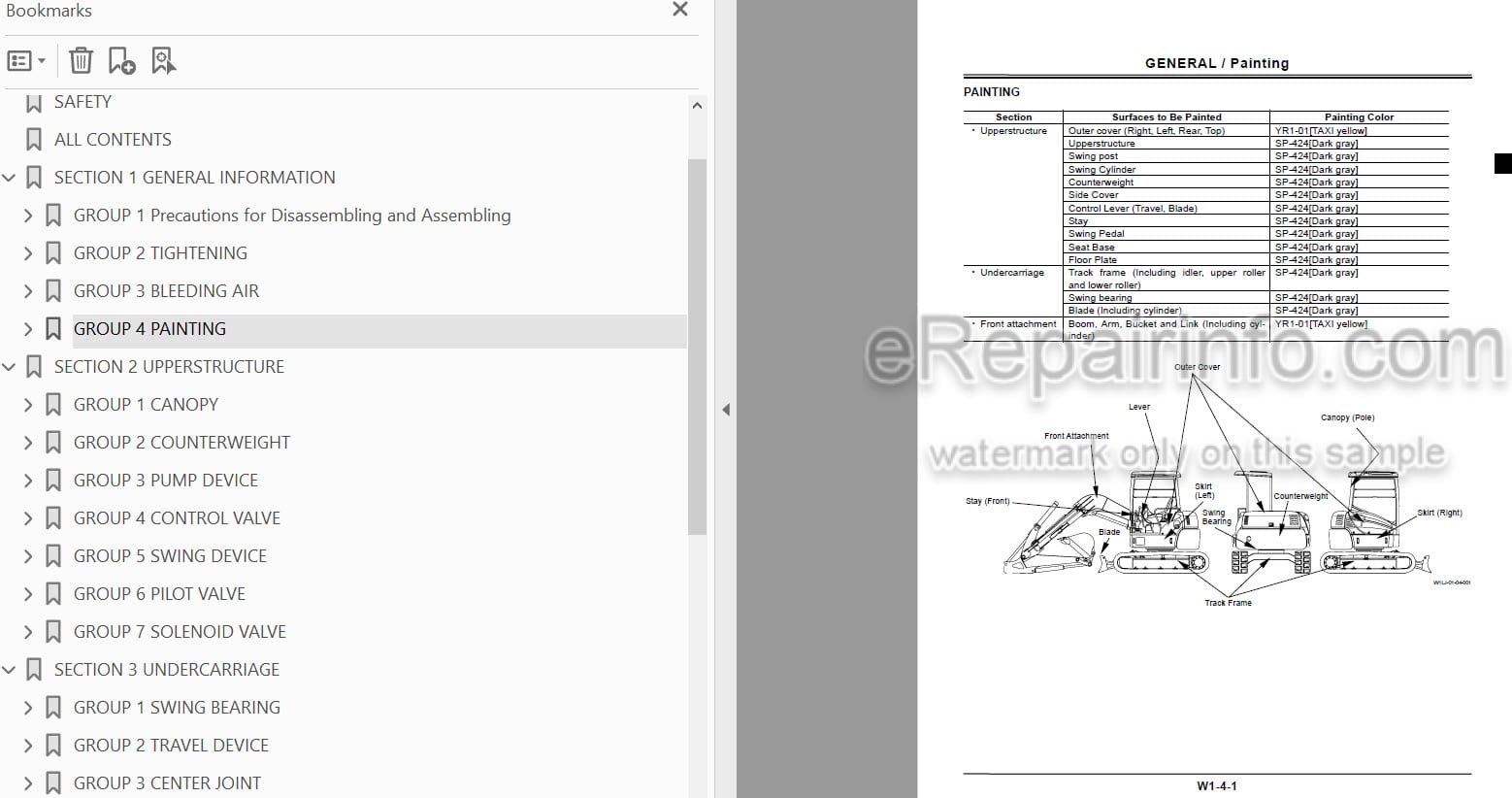 Photo 4 - Hitachi Zaxis 16 18 25 Workshop Manual Excavator