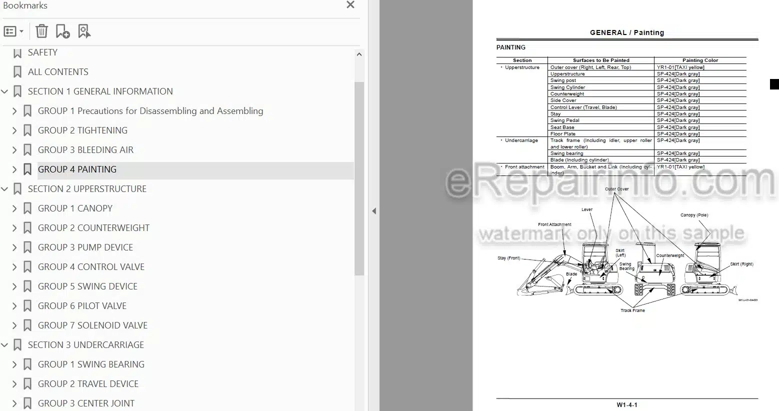 Photo 4 - Hitachi Zaxis 16 18 25 Workshop Manual Excavator
