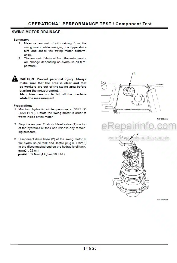 Photo 8 - Hitachi Zaxis 200-3 240-3 270-3 Class Technical Manual Excavator