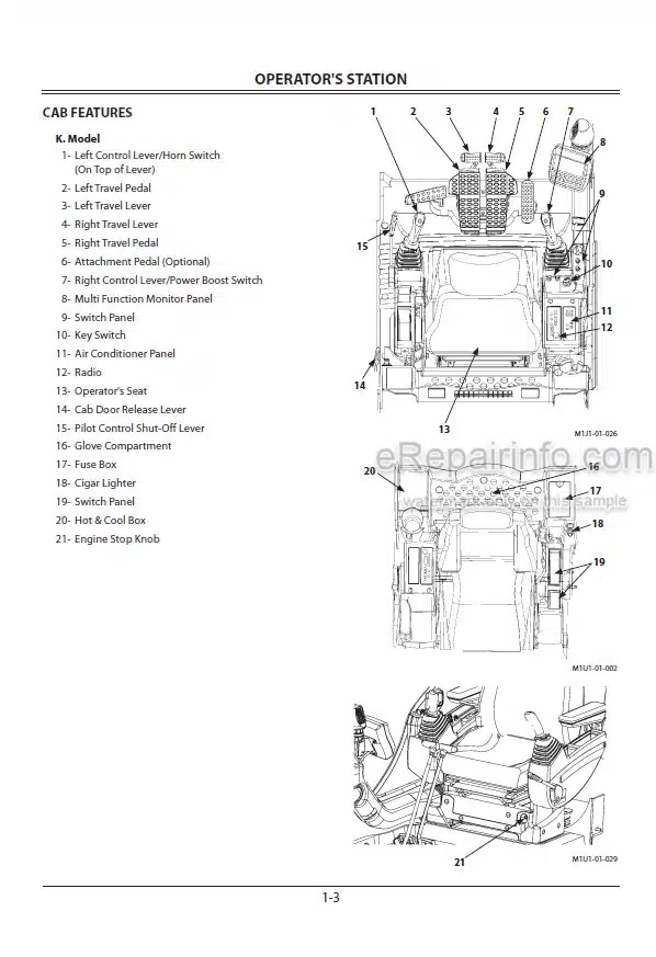 Photo 1 - Hitachi Zaxis 200-3 270-3 330-3 Class Operators Manual Hydraulic Excavator