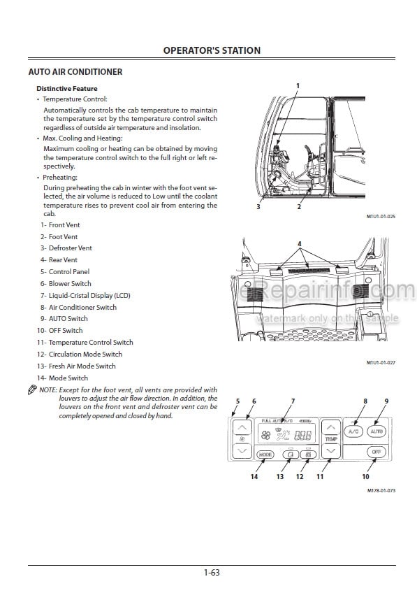 Photo 8 - Hitachi Zaxis 250 280 350 Operators Manual Hydraulic Excavator