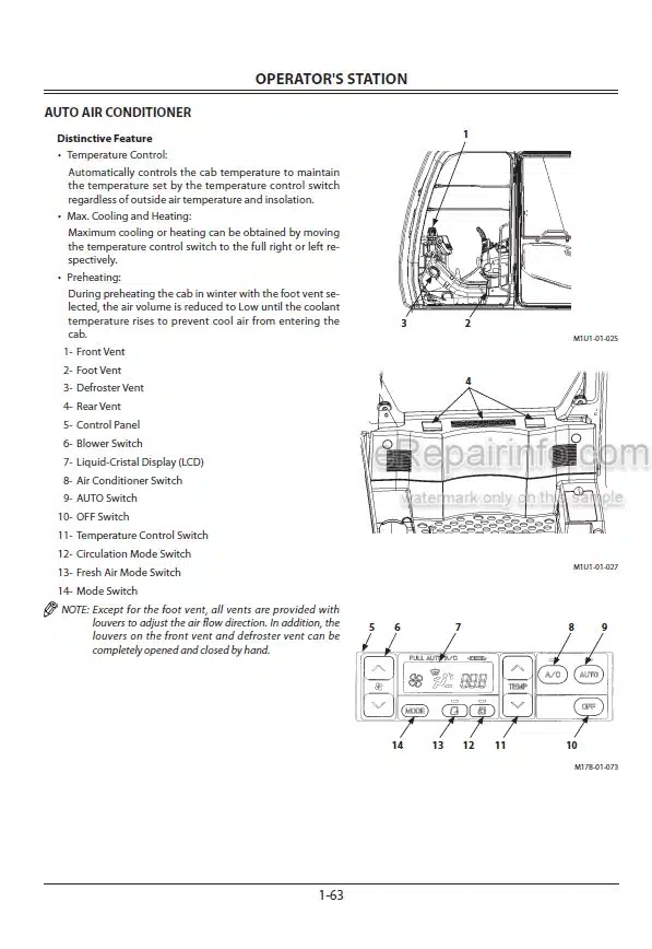 Photo 12 - Hitachi Zaxis 250 280 350 Operators Manual Hydraulic Excavator