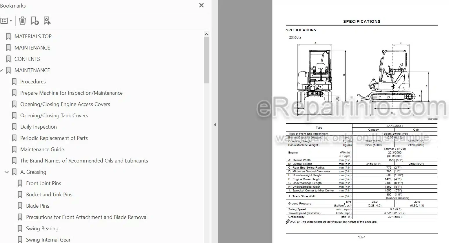 Photo 3 - Hitachi Zaxis 30U-2 35U-2 40U-2 50U-2 Training Text Manual Excavator