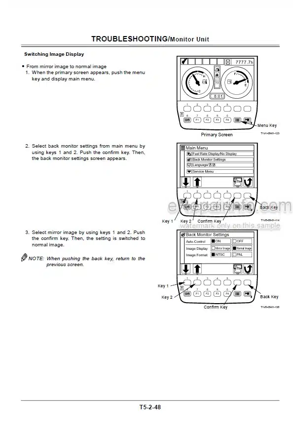 Photo 7 - Hitachi Zaxis 330-3 Class Technical Manual Hydraulic Excavator