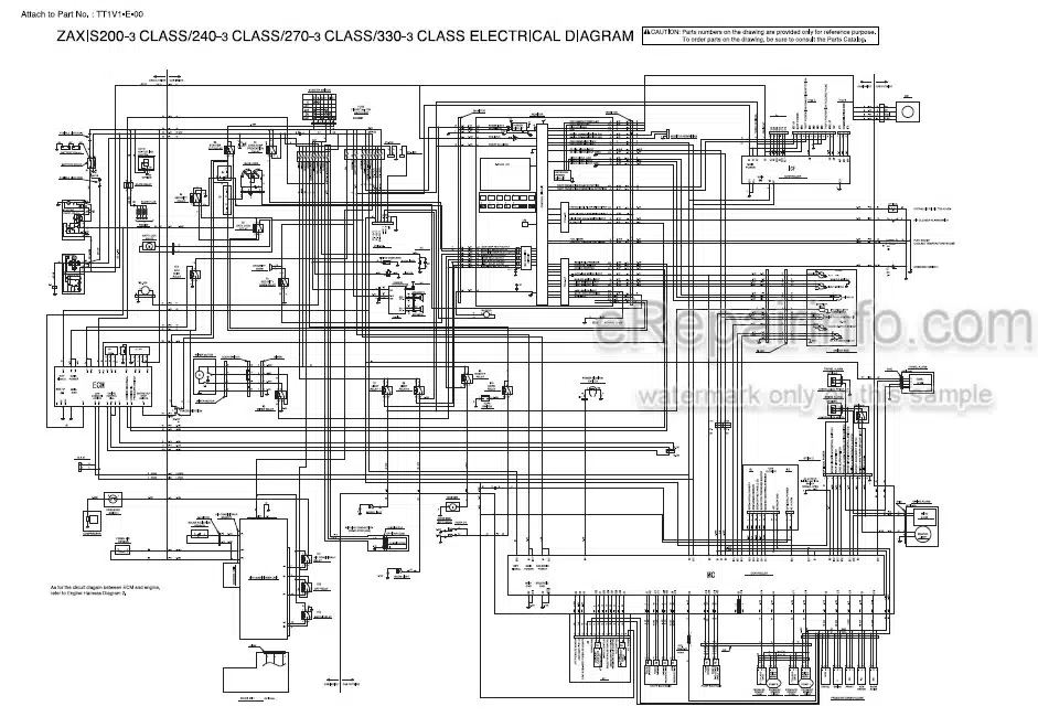 Photo 5 - Hitachi Zaxis 330-3 Class Technical Manual Hydraulic Excavator