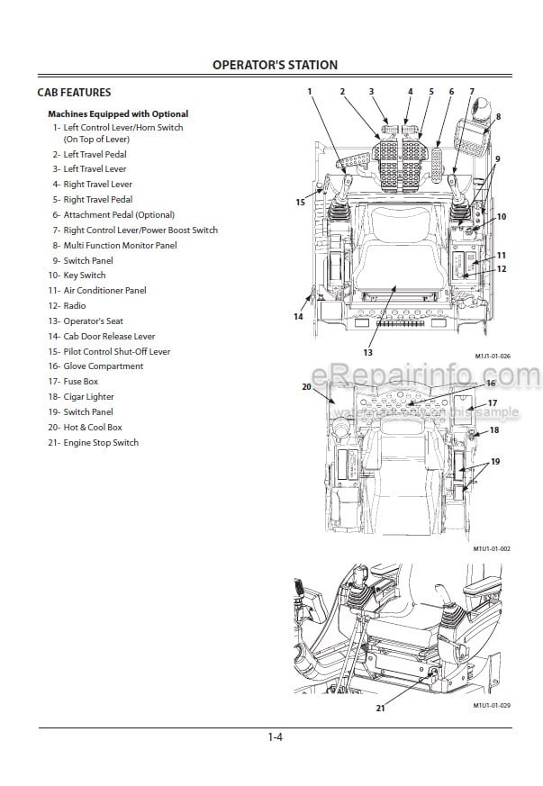 Photo 7 - Hitachi 450-3 470H-3 450LC-3 470LCH-3 500LC-3 Operators Manual Hydraulic Excavator