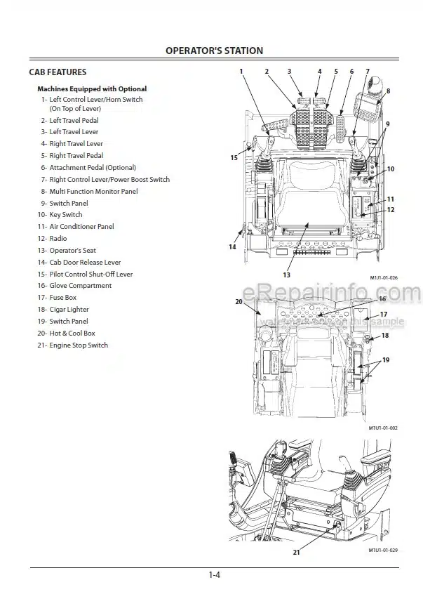 Photo 5 - Hitachi 450-3 470H-3 450LC-3 470LCH-3 500LC-3 Operators Manual Hydraulic Excavator