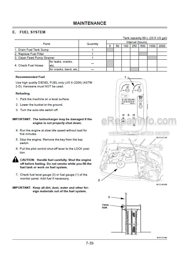 Photo 3 - Hitachi Zaxis 75US Operators Manual Excavator