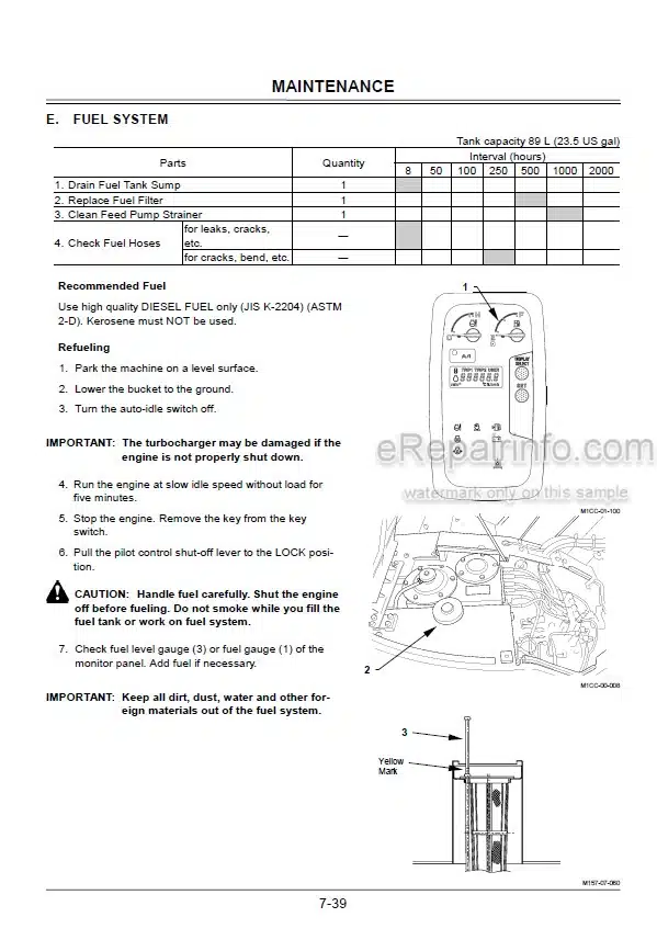 Photo 3 - Hitachi Zaxis 75US Operators Manual Excavator