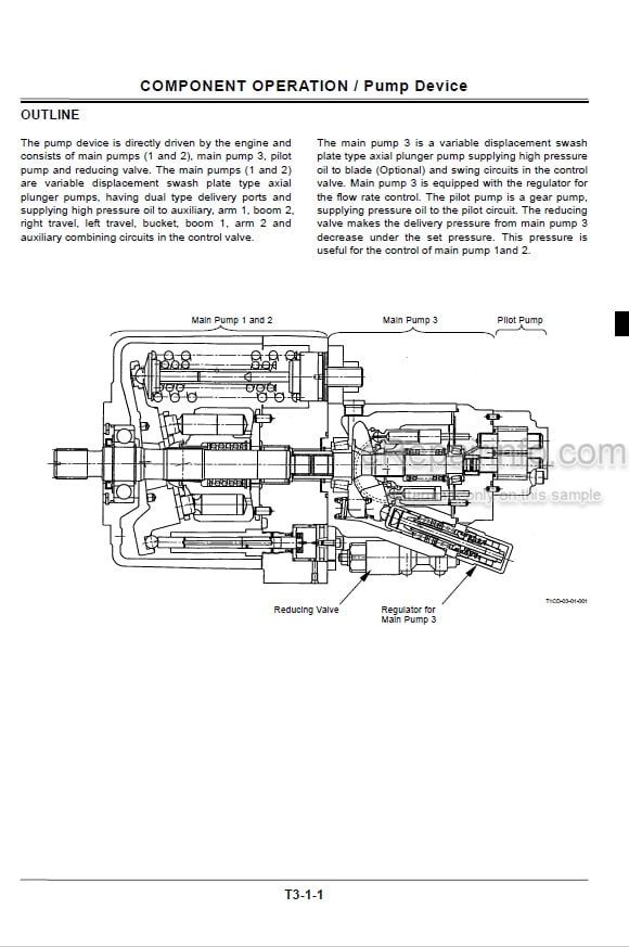 Photo 3 - Hitachi Zaxis 85US Technical Manual Operational Principle Excavator