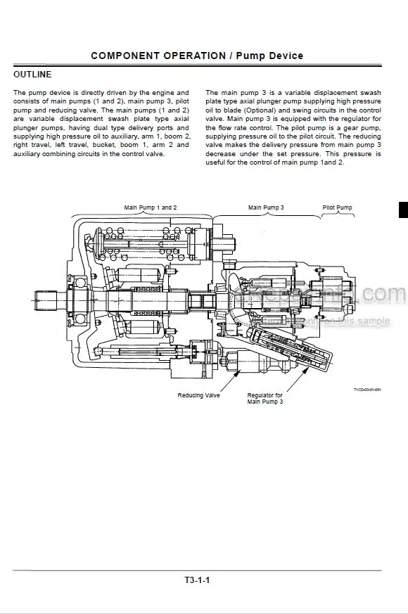 Photo 3 - Hitachi Zaxis 85US Technical Manual Operational Principle Excavator