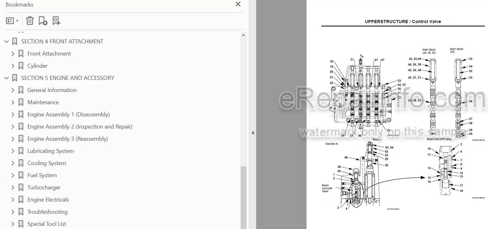 Photo 3 - Hitachi Zaxis ZX160 Workshop Manual Excavator