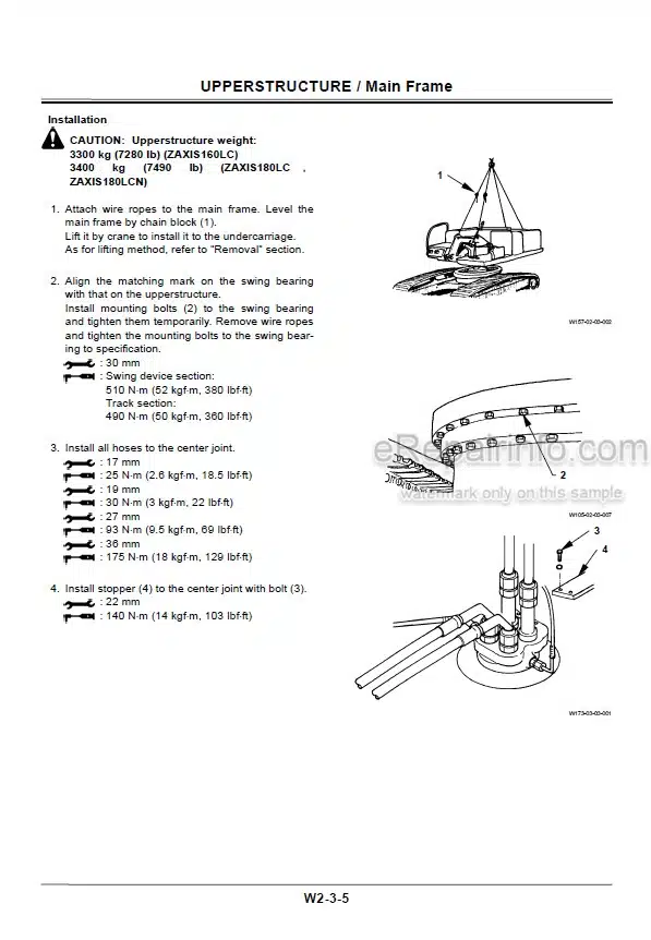 Photo 8 - Hitachi Zaxis ZX180 Workshop Manual Excavator