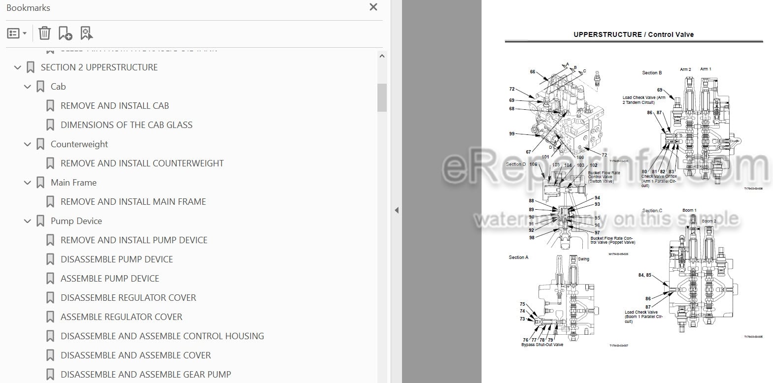 Photo 4 - Hitachi Zaxis ZX180 Workshop Manual Excavator