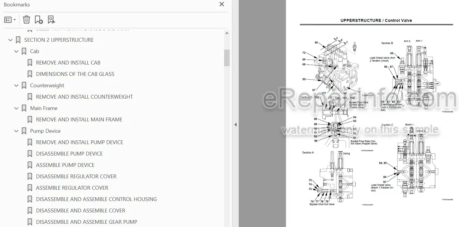 Photo 4 - Hitachi Zaxis ZX180 Workshop Manual Excavator