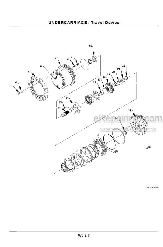 Photo 3 - Hitachi Zaxis ZX180 Workshop Manual Excavator