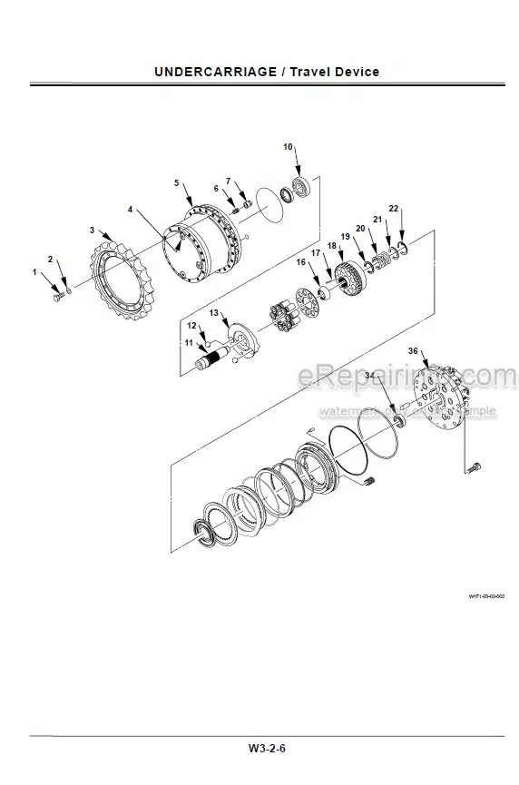 Photo 3 - Hitachi Zaxis ZX180 Workshop Manual Excavator