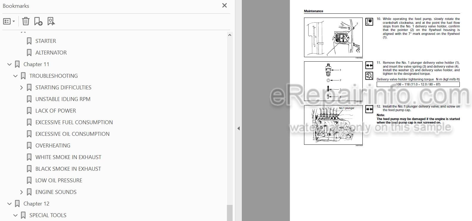 Photo 3 - Isuzu AA-6SD1T Workshop Manual Industrial Diesel Engine