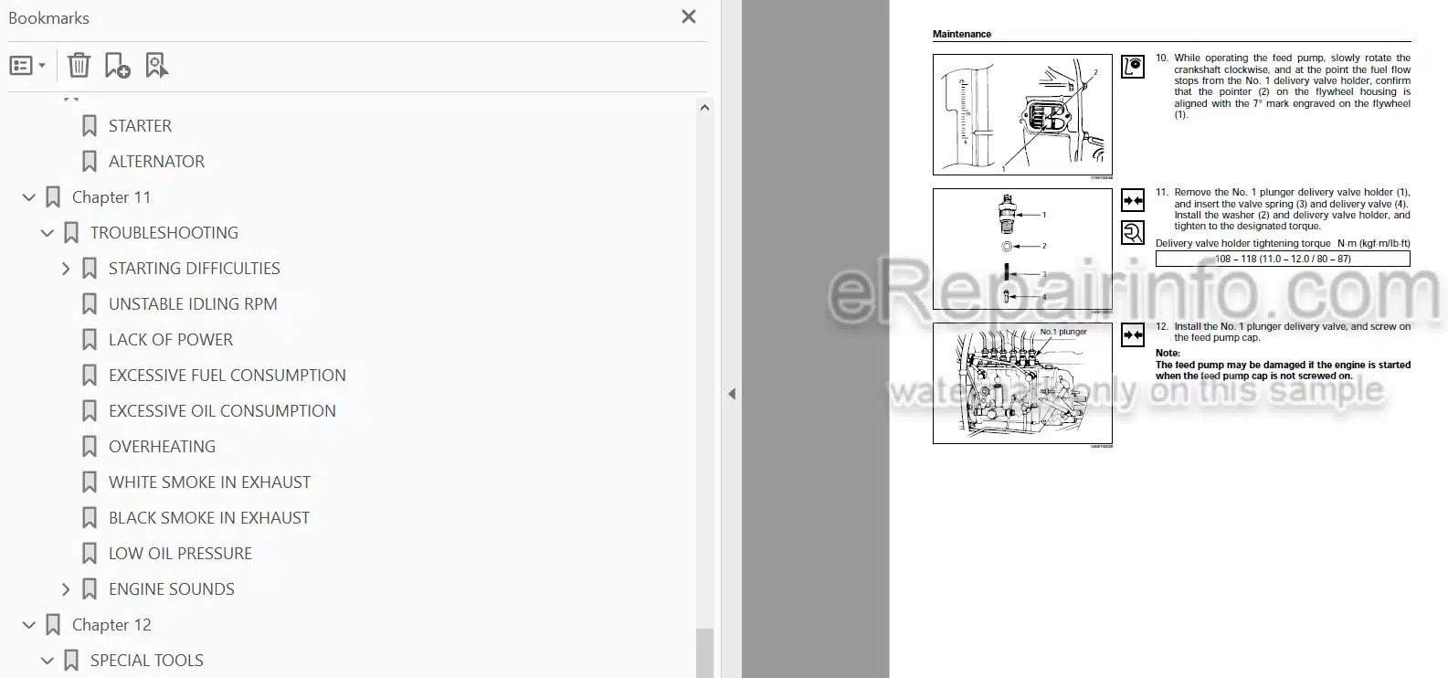 Photo 3 - Isuzu AA-6SD1T Workshop Manual Industrial Diesel Engine