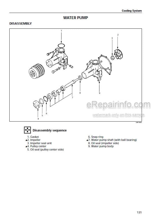 Photo 5 - Isuzu AA-6SD1T Workshop Manual Industrial Diesel Engine