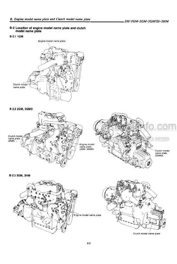 Photo 4 - Yanmar 1GM 2GM 2GMF 3GMD 3GMF 3GM 3HMF Service Manual Marine Diesel Engine