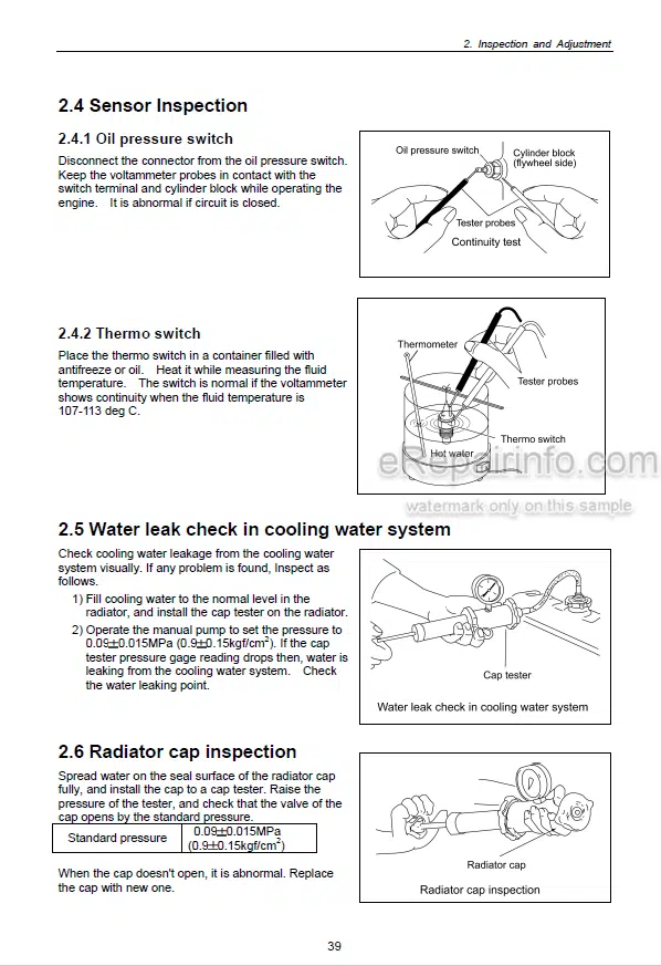 Photo 5 - Yanmar 2TNV70 3TNV70 3TNV76 Service Manual Industrial Diesel Engine