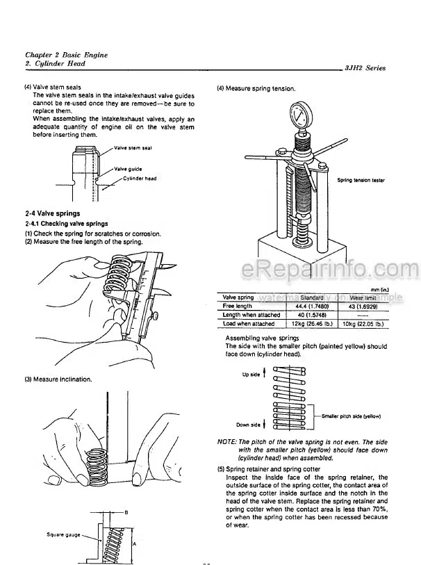 Photo 1 - Yanmar 3JH2-BE 3JH2-TBE 3JH25A 3JH30A Service Manual Marine Diesel Engine