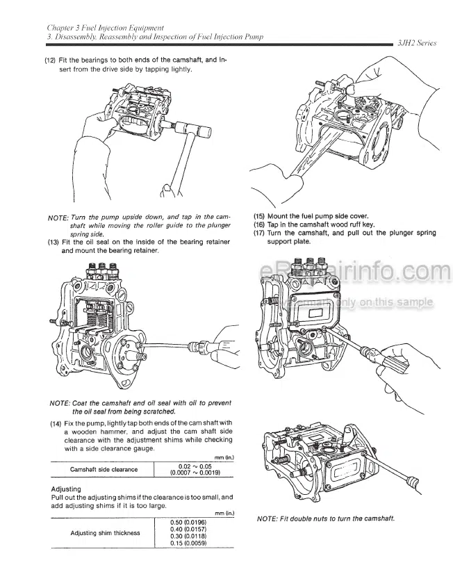 Photo 3 - Yanmar 3JH2-E 3JH2-BE 3JH2-TE 3JH2-TBE 3JH25A 3JH30A Service Manual Marine Engine