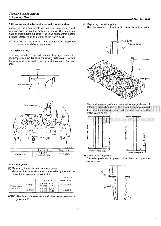 Photo 3 - Yanmar 3JH2L 3JH2L-T 4JH2L-T 4JH2L-HT Service Manual Marine Diesel Engine